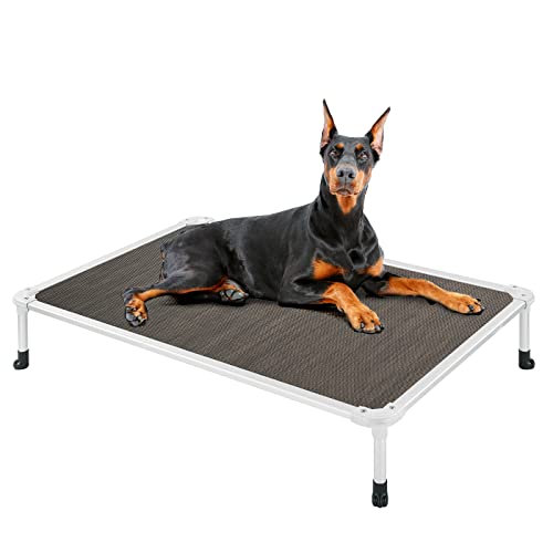 Chew Proof Elevated Dog Bed (Brown / 49.0"L x 33.0"W x 9.0"Th)