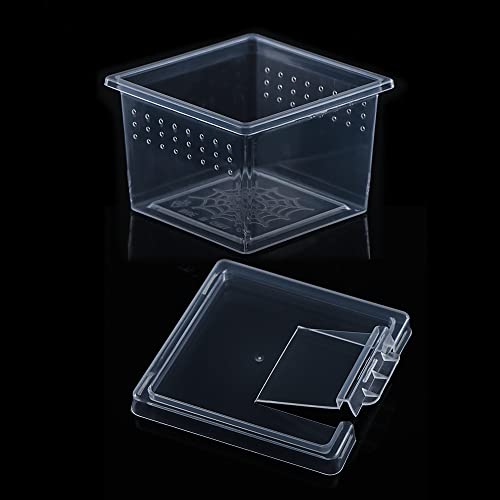 10 Pcs Insect Spider Terrariums Breeding Box Hatching Container Small Reptile Scorpion Centipede Acrylic Breeding Box