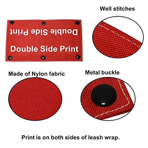 Funny Dog Leash Sleeve Pet Me Please Dog Leash Wrap Wrap Alert Hanging ID Patch Tag Pet Birthday Gift (Pet Me Please-sleeve)