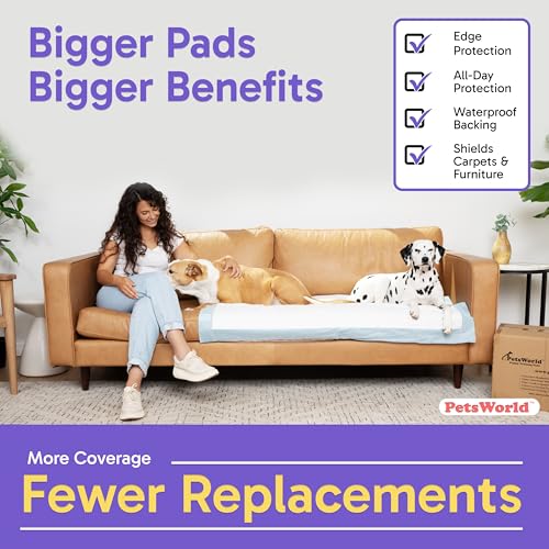 Enormous Dog Pee Pads 37"x54" 1200 Count (37x54 Unscented / 1200 Count)