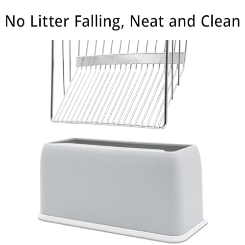 Fast Sifting Cat Litter Scoop with Holder Stand (0.2&0.4inch gap)