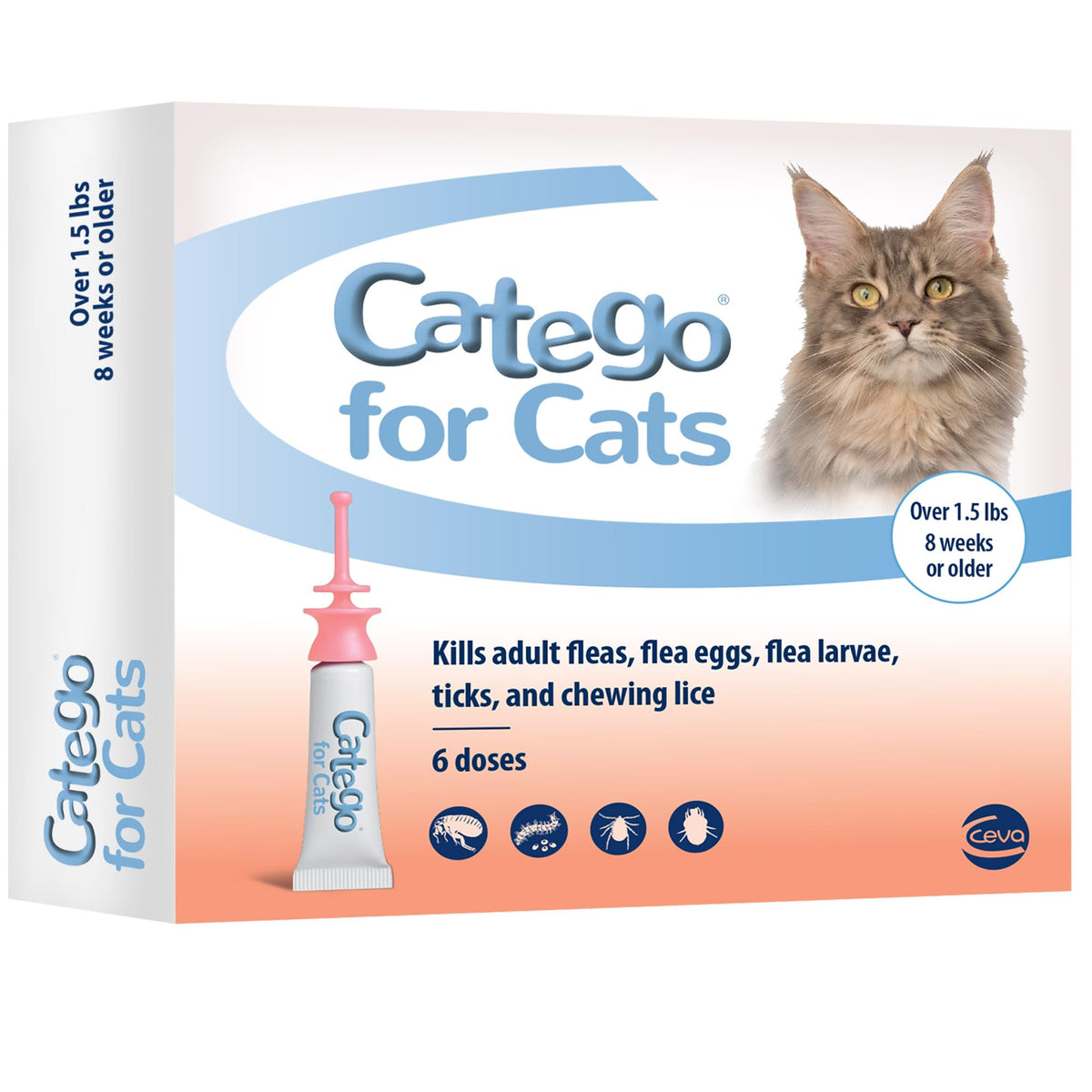 Flea and Tick Prevention for Cats (6-Month Supply)