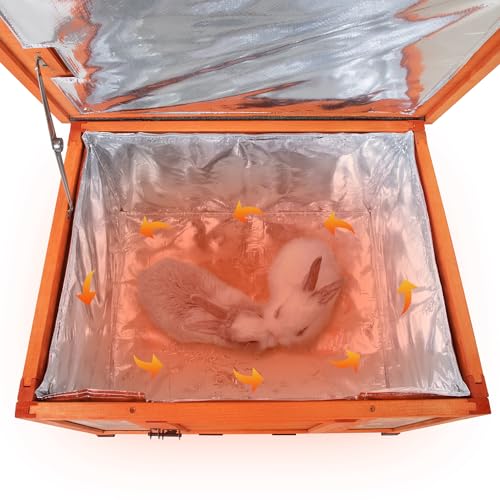 24" Bunny Hutch for Outdoor & Indoor Use (Orange with Warm / Middle)