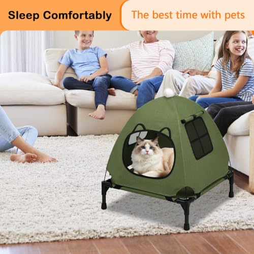 Anti Anxiety Open Elevated Pet Hammock Bed Tent House (Contemporary)