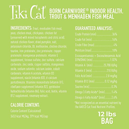Tiki Cat Indoor Health Dry Cat Food