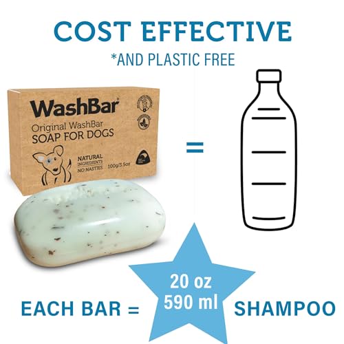 The Natural Dog Shampoo Bar Soap for Itchy Skin Relief (3.5 Ounce (100g) soap bar)