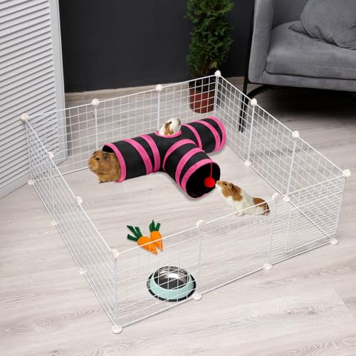 Guinea Pig Tunnel Hideout 3 (Red Black)