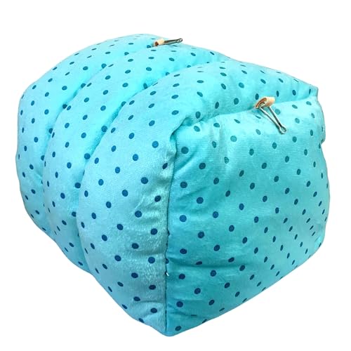 Guinea Pig Warm Cave Bed (M / Dot- Blue)