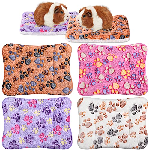 4 Pack Soft Pet Bed Mat Small Dog Crate Fleece (13 x 10 Inches / Vivid Color)