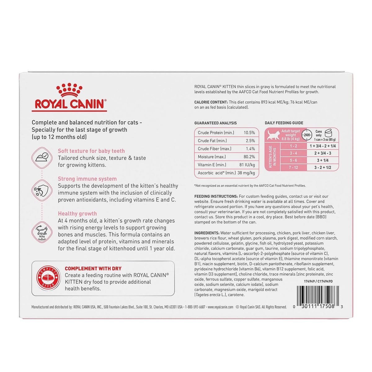 Feline Health Nutrition Kitten Thin Slices in Gravy Cat Food (3 Ounce (Pack of 12) / Thin Slices in Gravy)