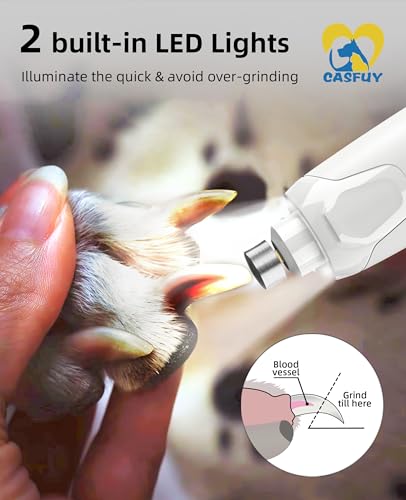 Dog Nail Grinder Quiet (White)