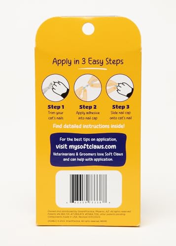 Cat Nail Caps for Medium Cats (Silver Sparkle / Medium)