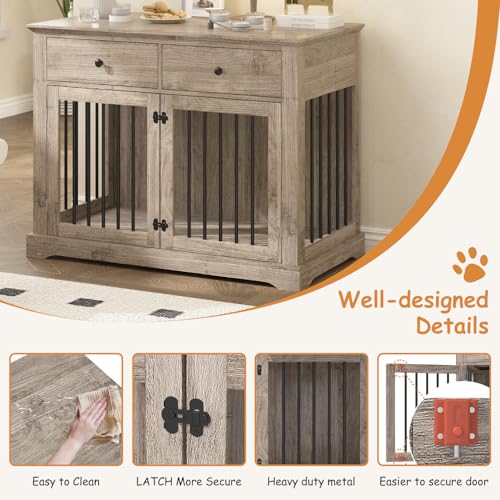 Dog Crate Furniture (Grey)
