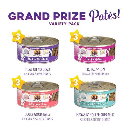 Wet Cat Food Grand Prize Patés Variety Pack (5.5 Ounce (Pack of 12))
