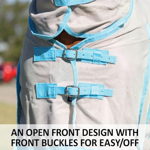 Cooling Soft Interlock Mesh II Horse Fly Sheets (Horse Size 92 / Oversized Euro / Silver)