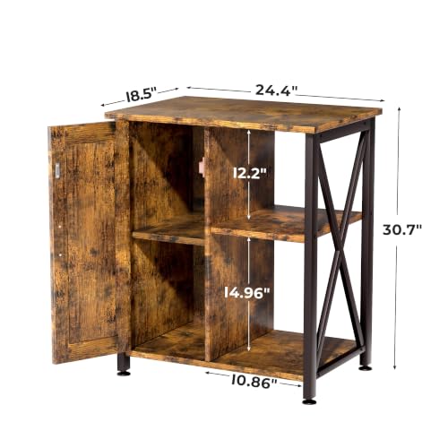 40 Gallon Reptile Tank Stand (24x18"-46-67 Gallon / Rustic Brown)
