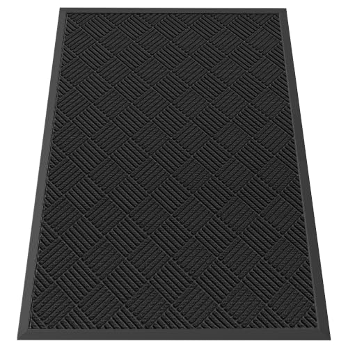 Indoor Outdoor Door Mat (Black Diamond / 3' x 4' (Rectangular))