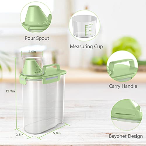 Small Rice Storage Container (3Qt-Green)