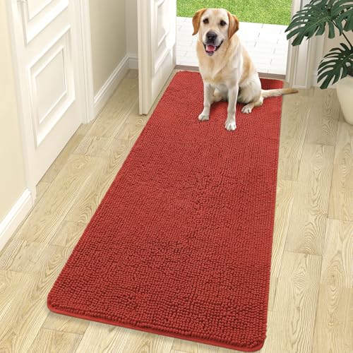 Dog Door Mat for Muddy Paws 70x24 (Maple Red / 70" X 24")