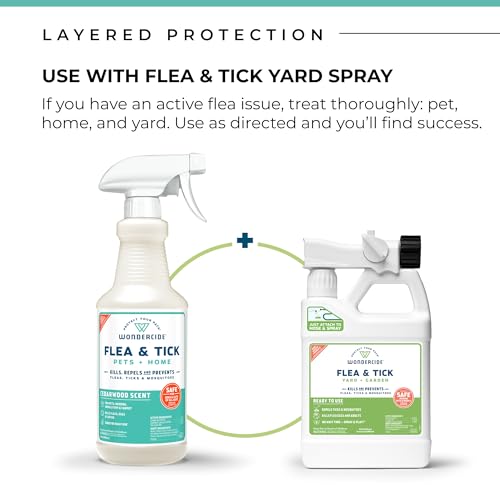 Flea Tick & Mosquito Spray for Pets & Home (128 Fl Oz / Peppermint)