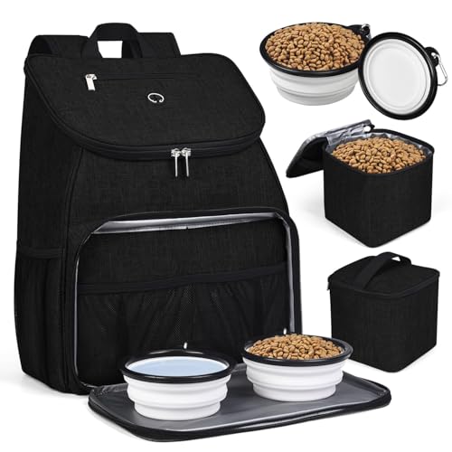 Dog Travel Bag (Black-A)