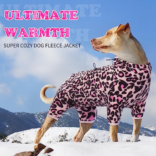 Dog Winter Coats for Small Dogs (2XS / Leopard Pink)
