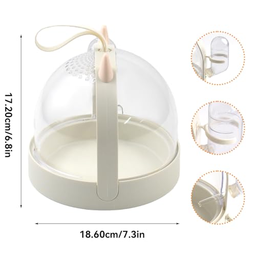 Hamster Portable Cage Travel Case (【White】)