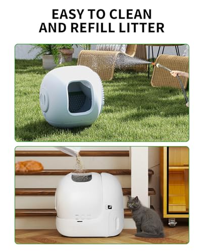 PuraMax 2 Odor Free Automatic Cat Litter Box (White)