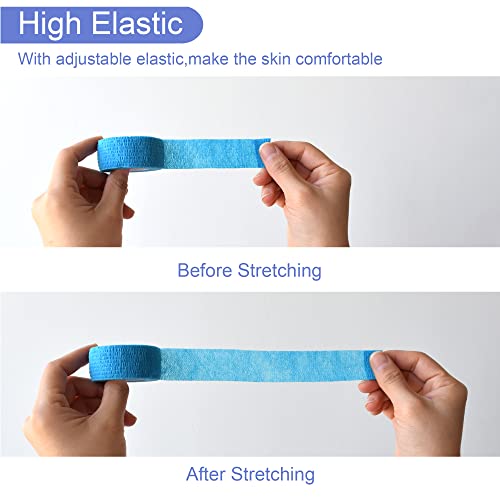 1 Inch Self Adhesive Bandage Wrap (1 Inch / Light Blue)