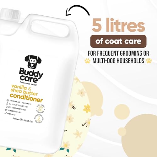 Vanilla & Shea Butter Dog Conditioner (169.07 Fl Oz (Pack of 1))