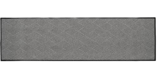 Diamonds Front Door Mat Indoor Outdoor Entrance (118"L x 35.5"W x 0.4"Th / Medium Grey)