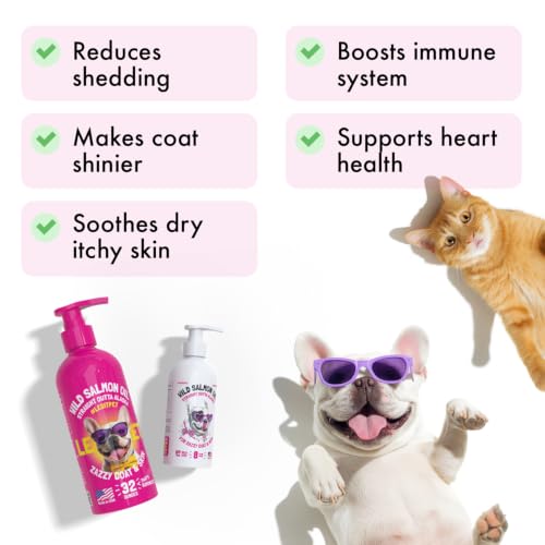 Wild Alaskan Salmon Oil for Dogs & Cats (8oz)