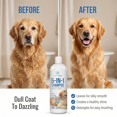 16 fl oz Dog Shampoo for Itchy Skin 5 in 1 (16 fl oz)