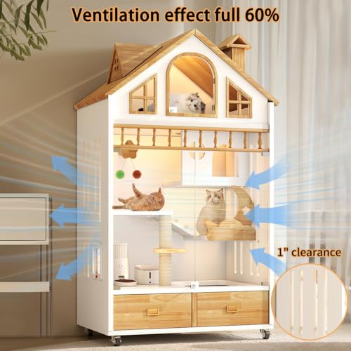 Enclosed Cat Condo (WHITE)