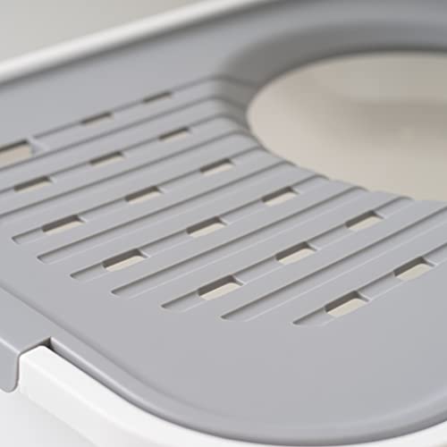 Large Top Entry Cat Litter Box (Top Entry / White)