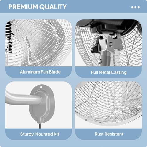 18 Inch Industrial Wall Mounted Fan