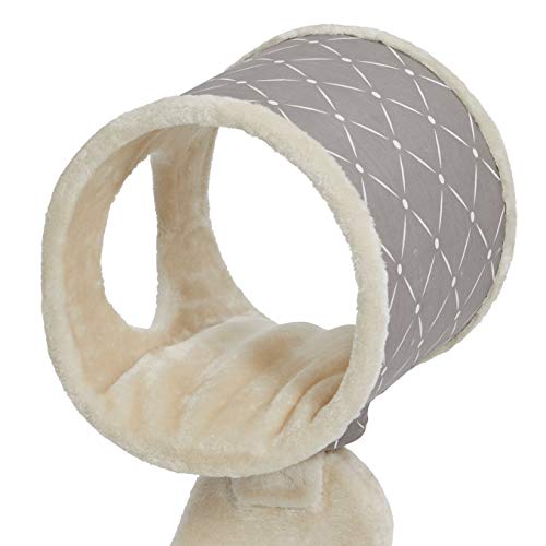 Salvador Cat Tree with Built (Salvador Cat Furniture, Mushroom Diamond Pattern)