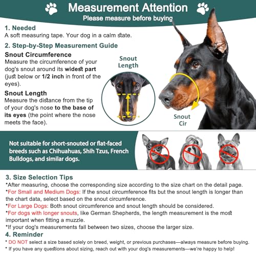 Basket Dog Muzzle for Small Medium Large Dogs to Prevent Biting (1 (Snout 6-7½") / Bluewhite)