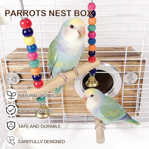 Parakeet Nesting Box (L: 11.4*5.9*5.9inch)