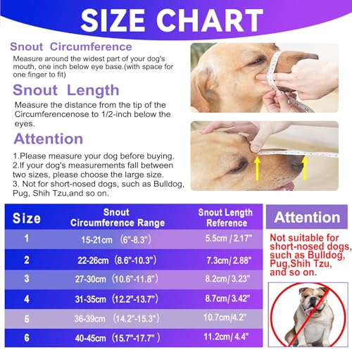Basket Muzzle Allows Panting Drinking (Transparent / Size 6)