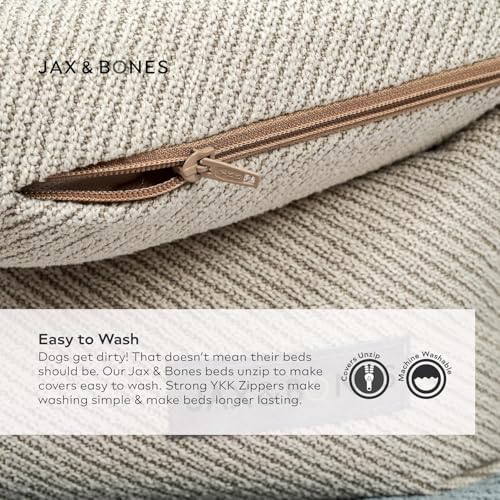 Napper Grey Corduroy Dog Bed w (Medium / Luna Grey)