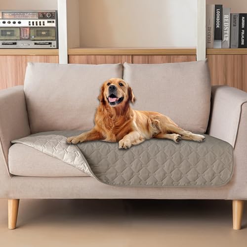 Waterproof Loveseat Cover (32x53 Inch (Pack of 1) / Dark Stone/Light Stone)