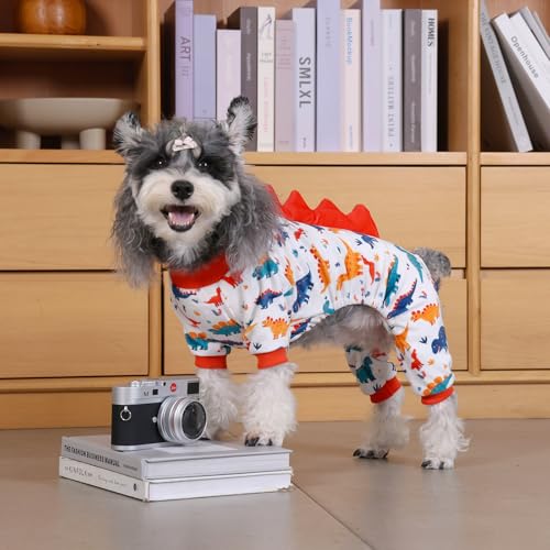 Dinosaur Costume Dog Pajamas (X-Small / Dinos#2)