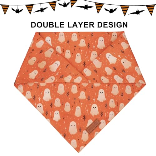 Halloween Dog Bandana (Small / Yellow&Orange)