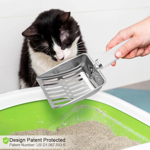 Cat Litter Scoop (M / Grey White)