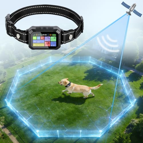 GPS Wireless Dog Collar Fence System (Black)