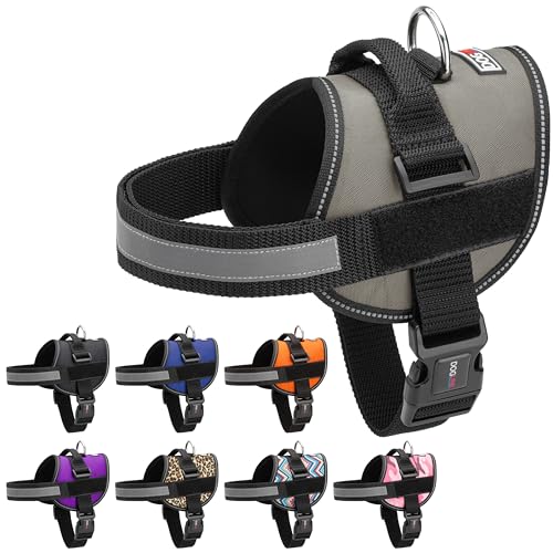 Dog Harness Reflective No (Grey / Girth 15" to 18")