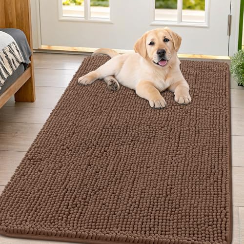 Dog Door Mat for Muddy Paws 44x32 (Mocha / 44"X32")