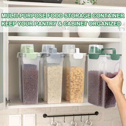 Travel Dog Food Storage Container 5 lbs with Dog Bowl (Green 6Qt)