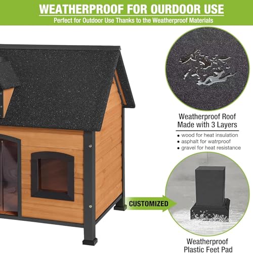 Large Dog House Outdoor & Indoor Dog Cage with All